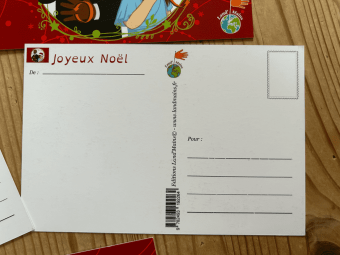 Lot de 5 cartes postales - Joyeux Noël !